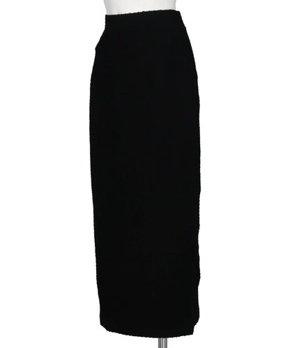 SHIRRING JERSEY JACQUARD PENCIL SKIRT