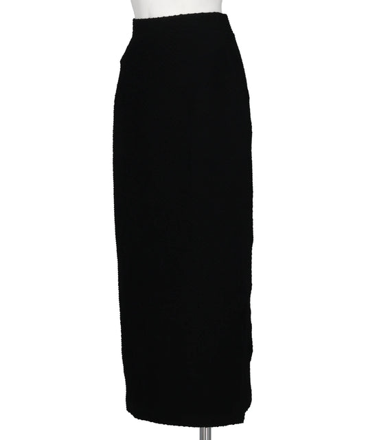 SHIRRING JERSEY JACQUARD PENCIL SKIRT