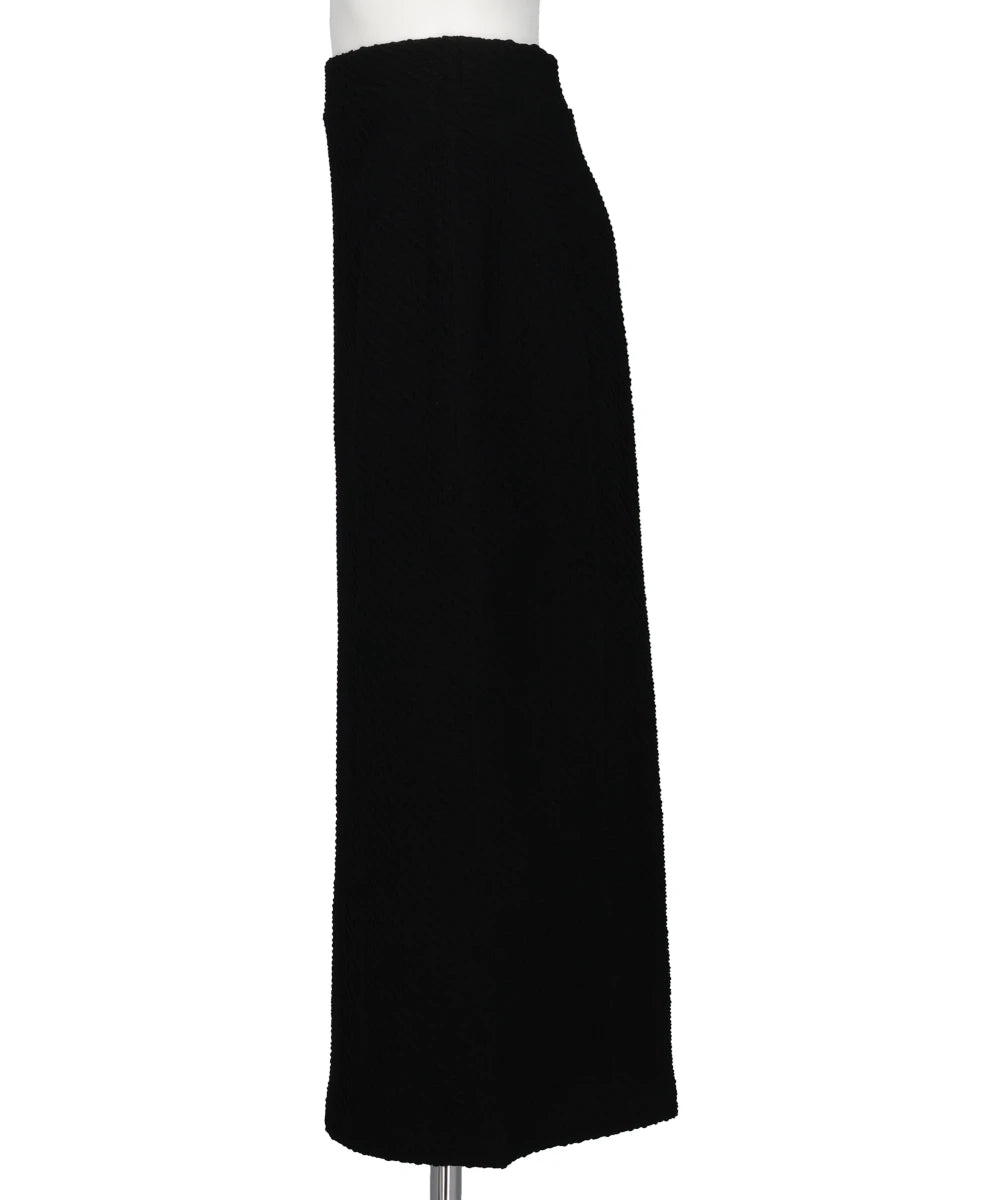 SHIRRING JERSEY JACQUARD PENCIL SKIRT