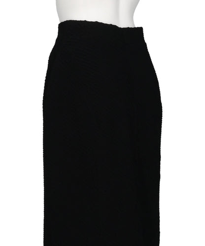 SHIRRING JERSEY JACQUARD PENCIL SKIRT