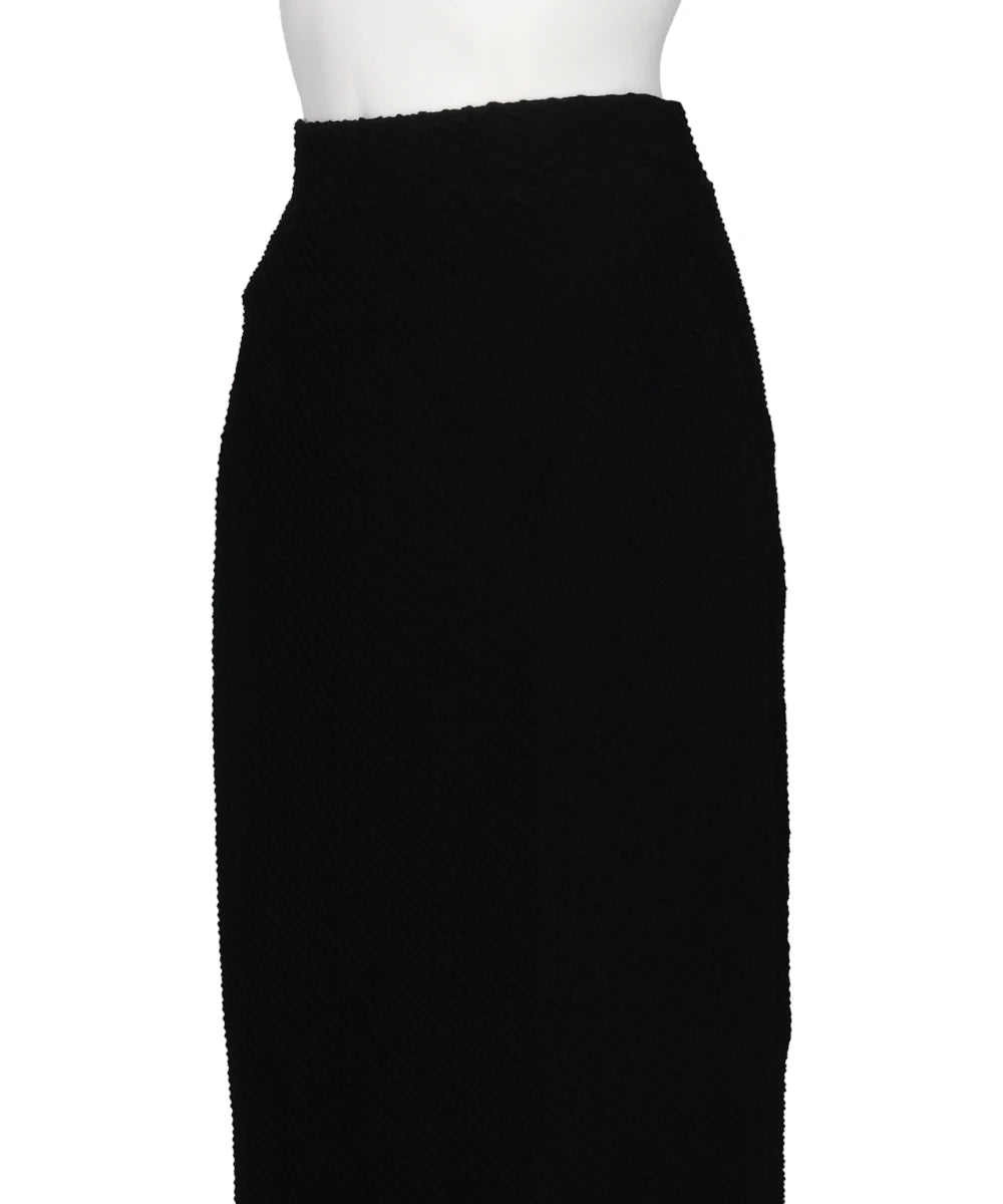 SHIRRING JERSEY JACQUARD PENCIL SKIRT
