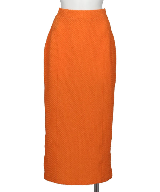 SHIRRING JERSEY JACQUARD PENCIL SKIRT