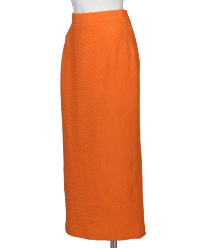 SHIRRING JERSEY JACQUARD PENCIL SKIRT