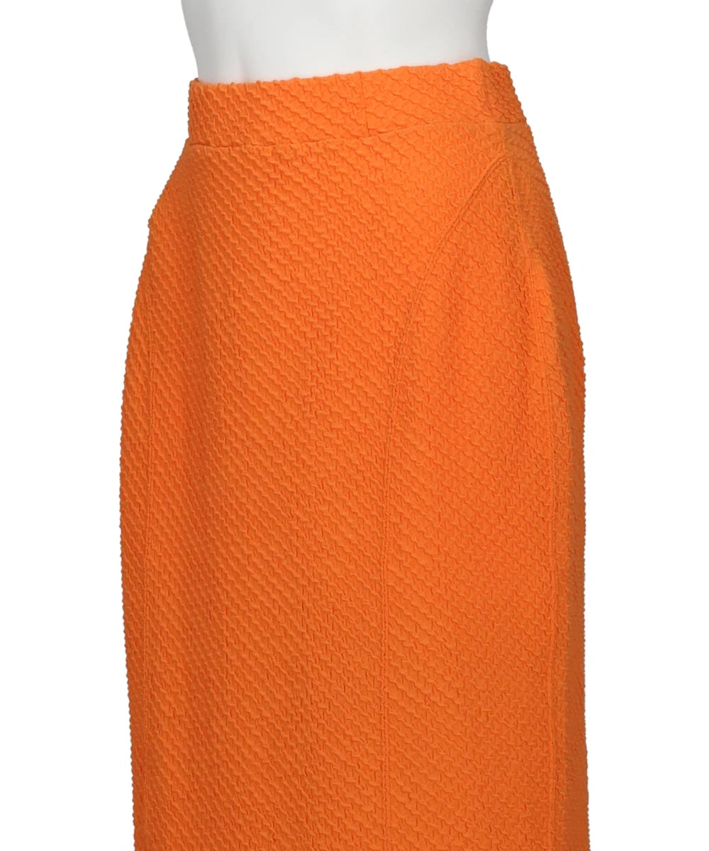 SHIRRING JERSEY JACQUARD PENCIL SKIRT