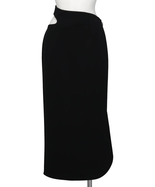 DOUBLE JERSEY ASYMMETRIC SKIRT