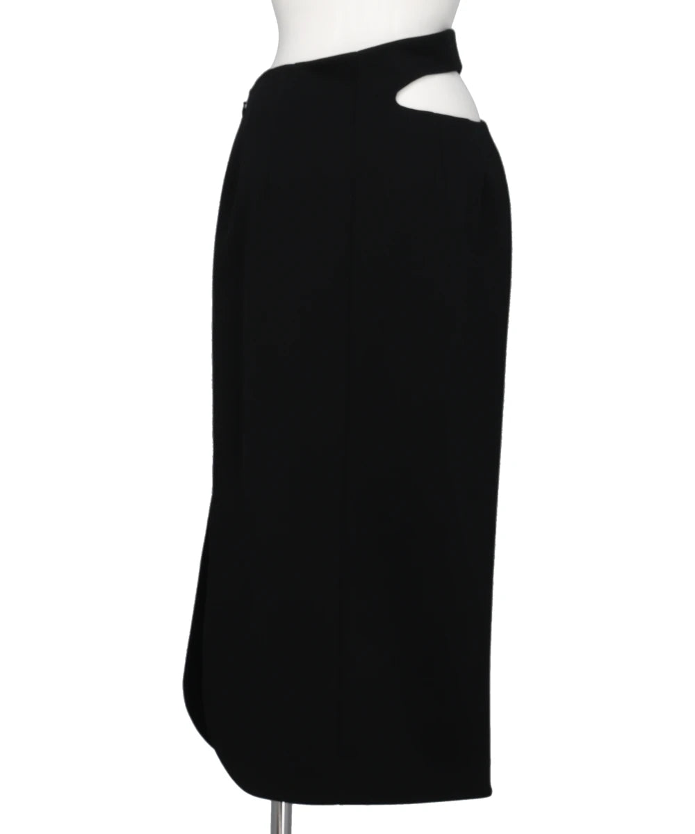 DOUBLE JERSEY ASYMMETRIC SKIRT