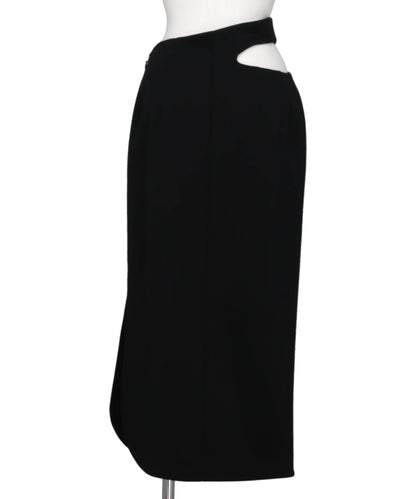 DOUBLE JERSEY ASYMMETRIC SKIRT