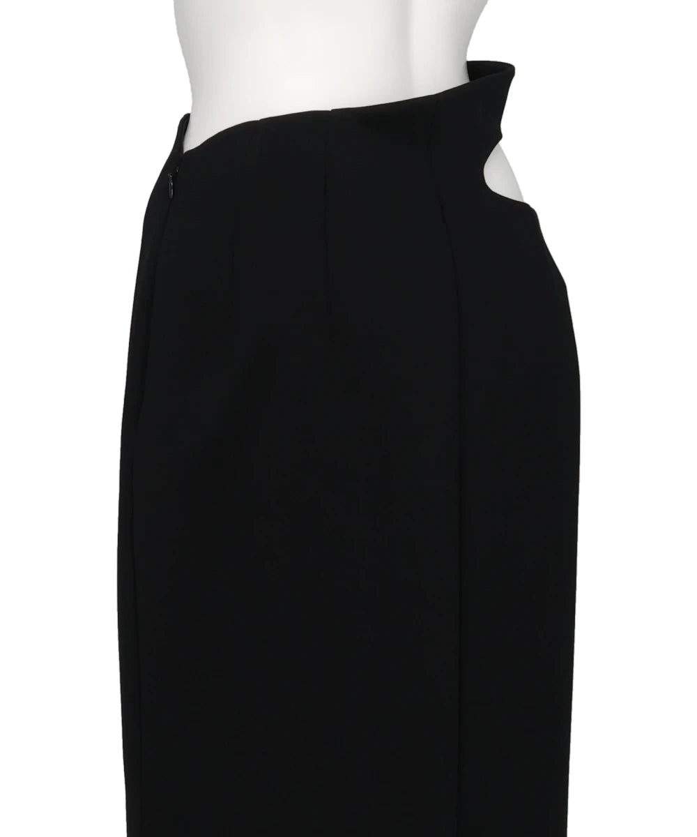 DOUBLE JERSEY ASYMMETRIC SKIRT