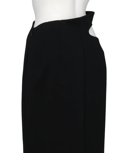 DOUBLE JERSEY ASYMMETRIC SKIRT