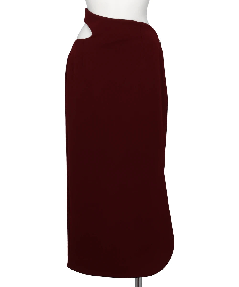 DOUBLE JERSEY ASYMMETRIC SKIRT