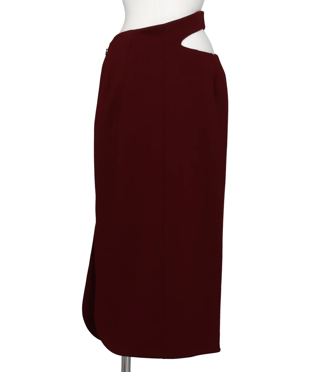 DOUBLE JERSEY ASYMMETRIC SKIRT