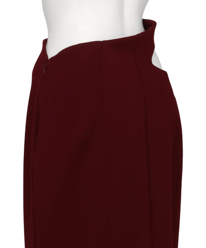 DOUBLE JERSEY ASYMMETRIC SKIRT