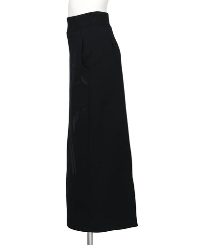 FLORAL MOTIF EMBROIDERED SWEATER SKIRT