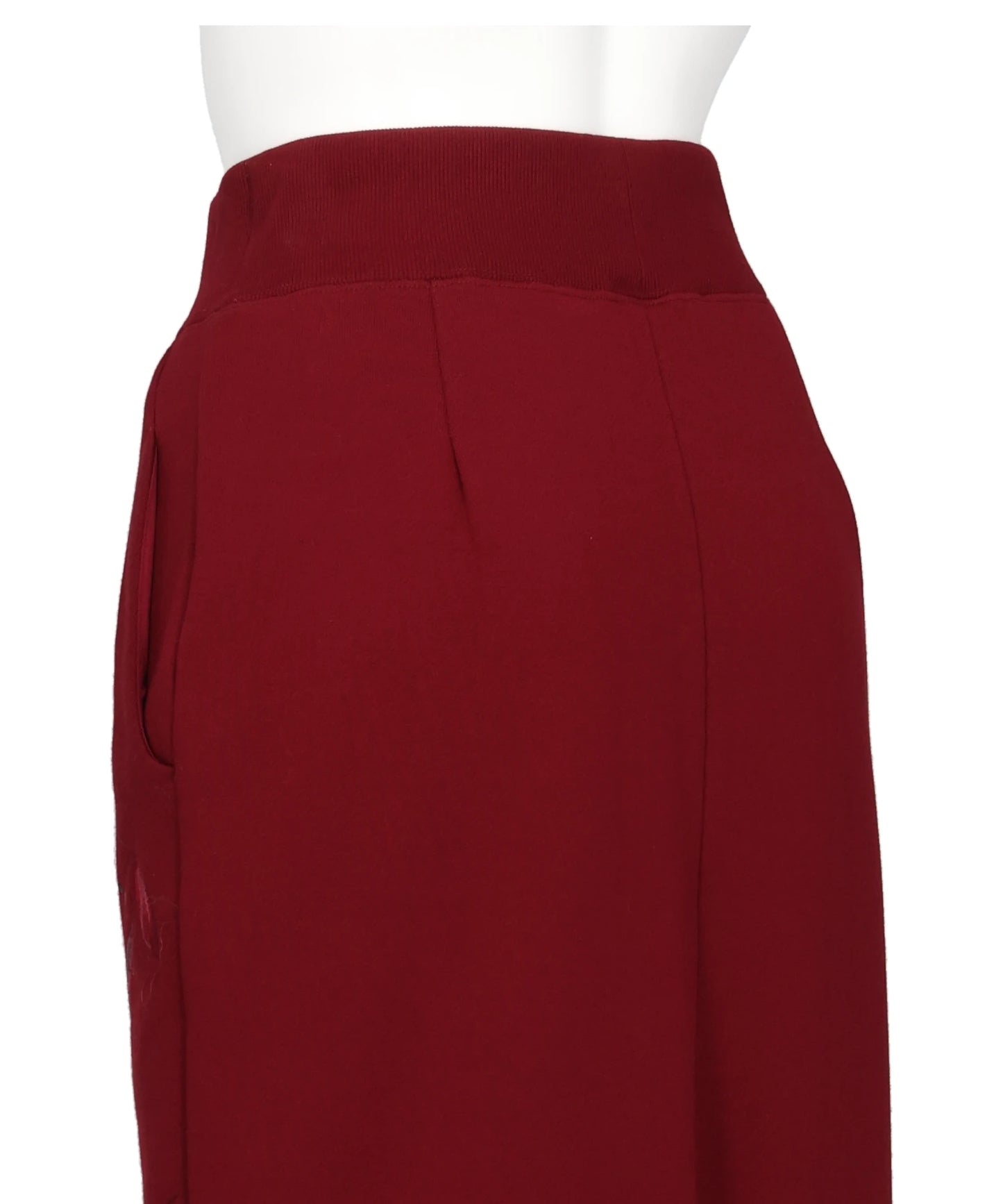 FLORAL MOTIF EMBROIDERED SWEATER SKIRT