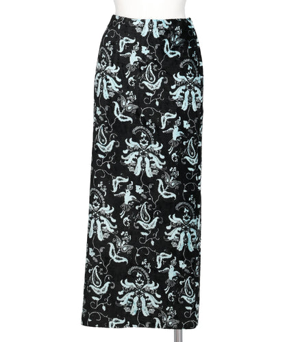 マチマチ Mame Kurogouchi(マメクロゴウチ) VELOUR JERSEY I-LINE SKIRT