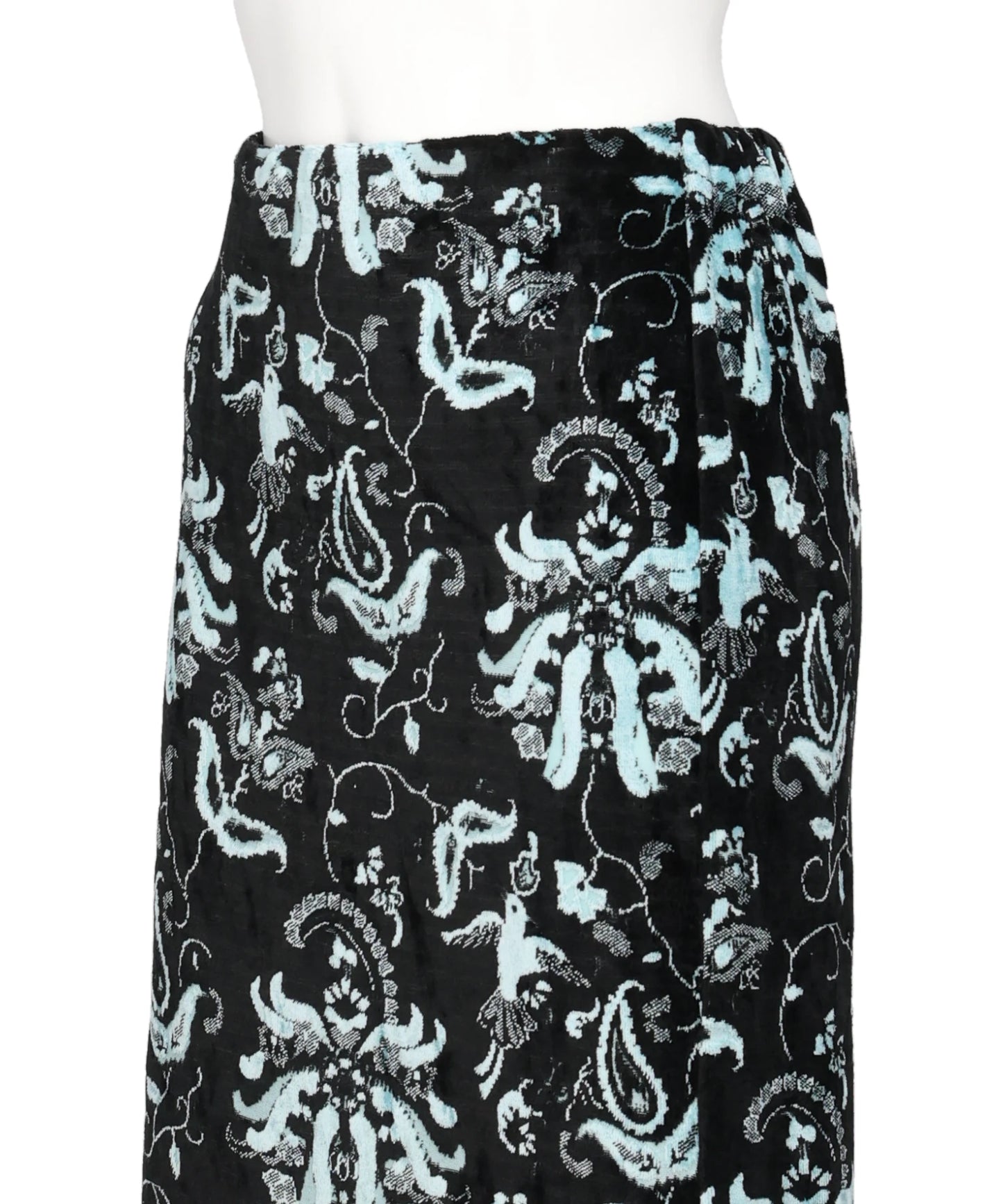 VELOUR JERSEY I-LINE SKIRT