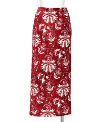 VELOUR JERSEY I-LINE SKIRT