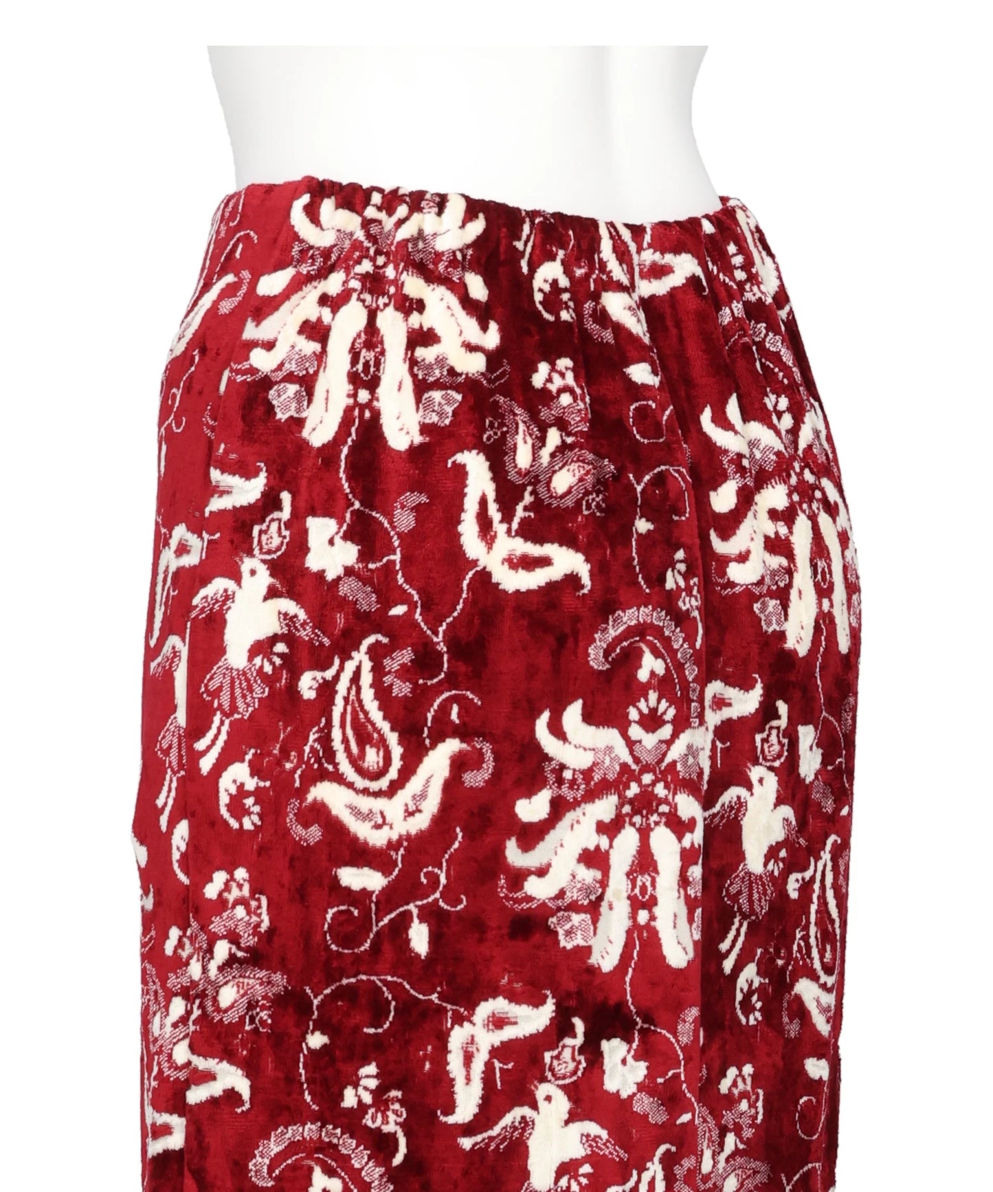 VELOUR JERSEY I-LINE SKIRT