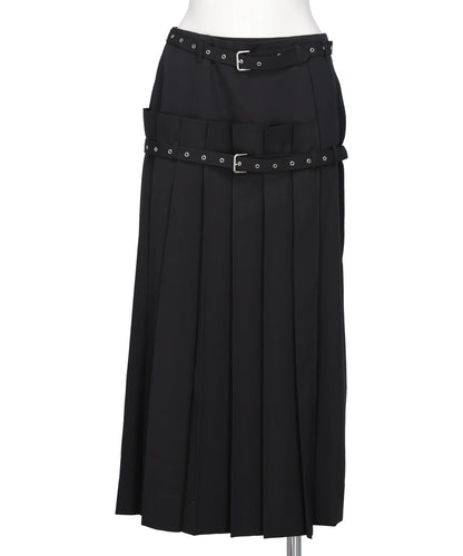 FETICO(フェティコ)PLEATED WRAP MIDI SKIRT