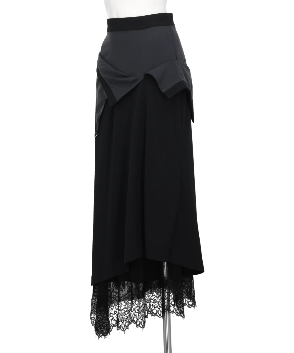 TURND UP LACE SKIRT