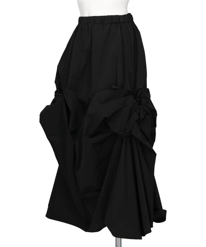 SOLOTEX TWILL RIBBON TUCK SKIRT