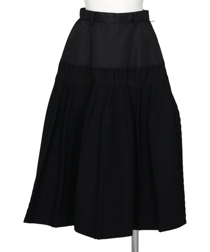 ODAKHA(オダカ)COMBINATION PLEATED BLACK SKIRT – MIDWEST