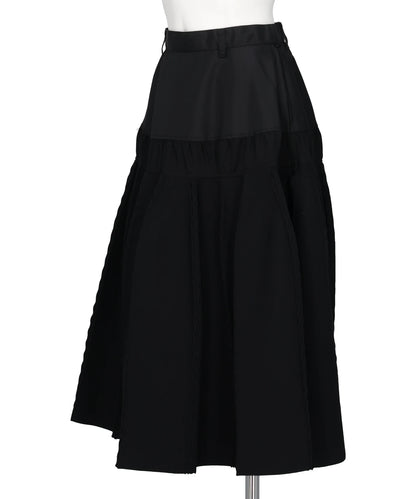 COMBINATION PLEATED BLACK SKIRT