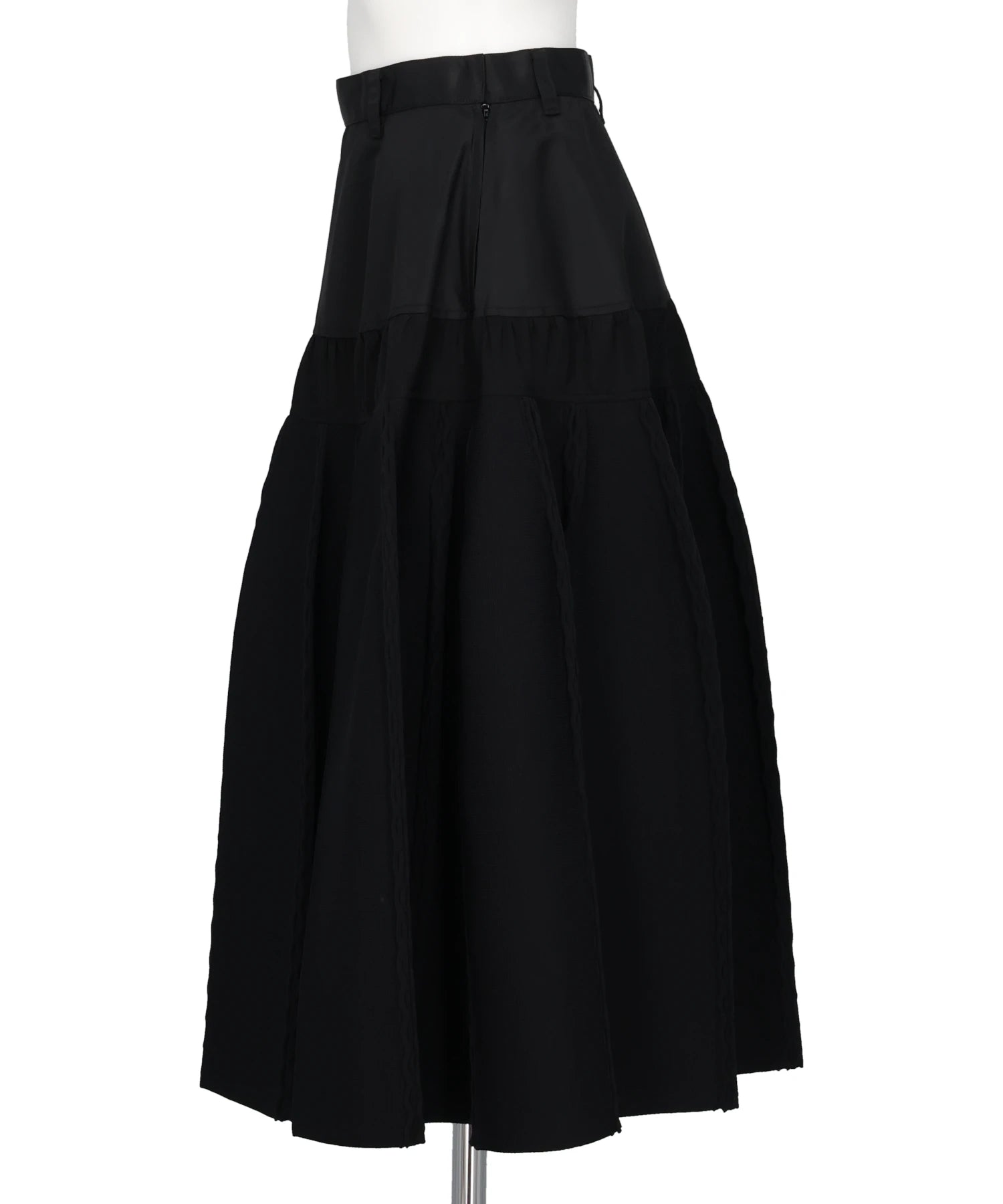 スカート 2021 Ikkuna Combination Skirt ODAKHA(オダカ)COMBINATION PLEATED BLACK SKIRT – MIDWEST