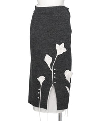  riv nobuhiko(リブノブヒコ) CARRER KNIT SKIRT