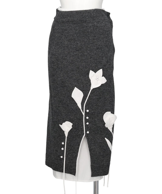  riv nobuhiko(リブノブヒコ) CARRER KNIT SKIRT