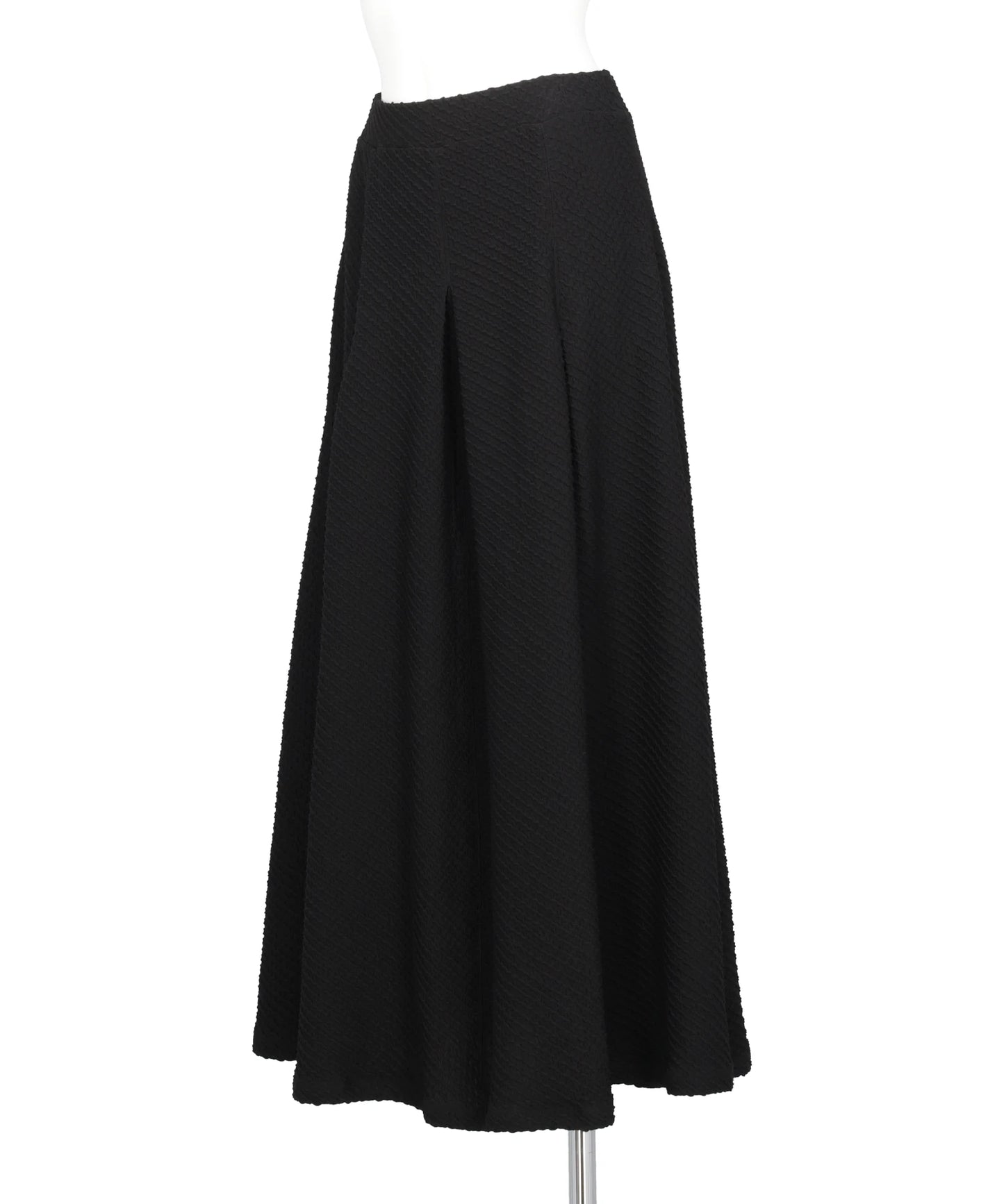 SHIRRING JERSEY JACQUARD FLARE SKIRT