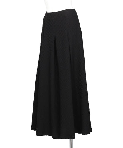 SHIRRING JERSEY JACQUARD FLARE SKIRT