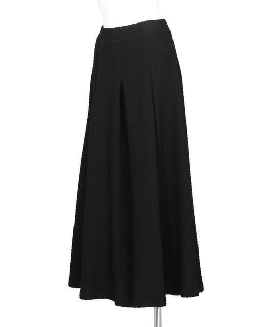 SHIRRING JERSEY JACQUARD FLARE SKIRT