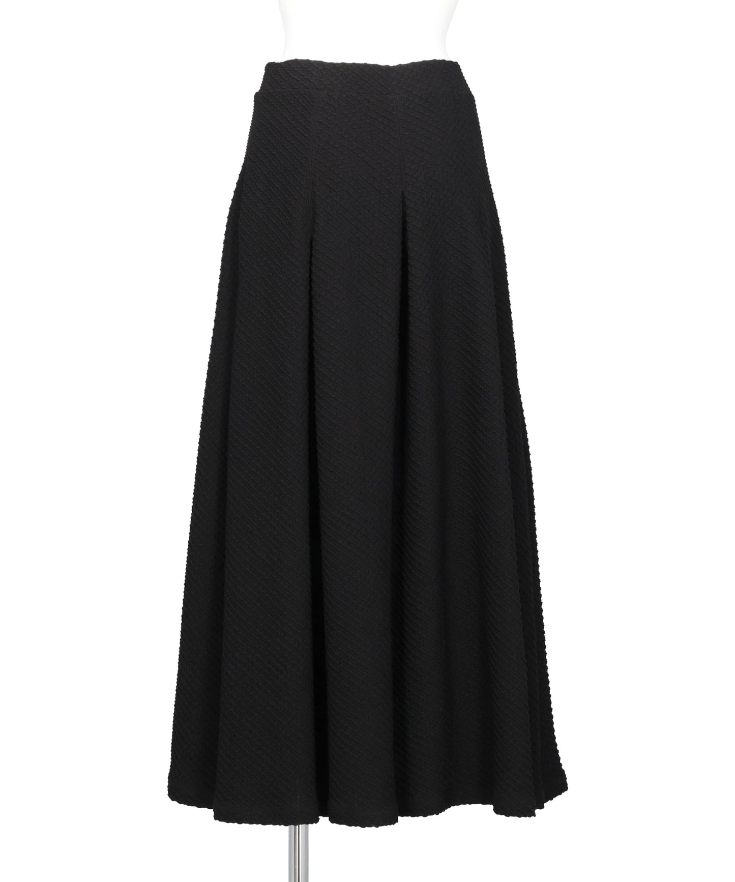 SHIRRING JERSEY JACQUARD FLARE SKIRT