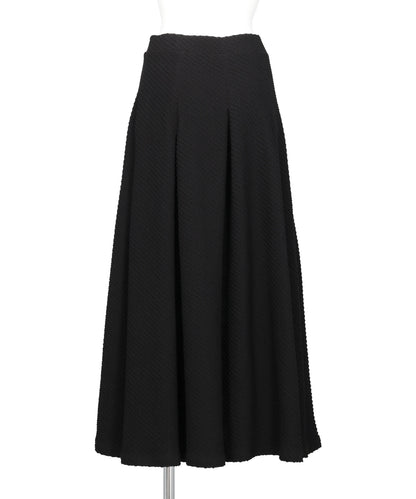 SHIRRING JERSEY JACQUARD FLARE SKIRT