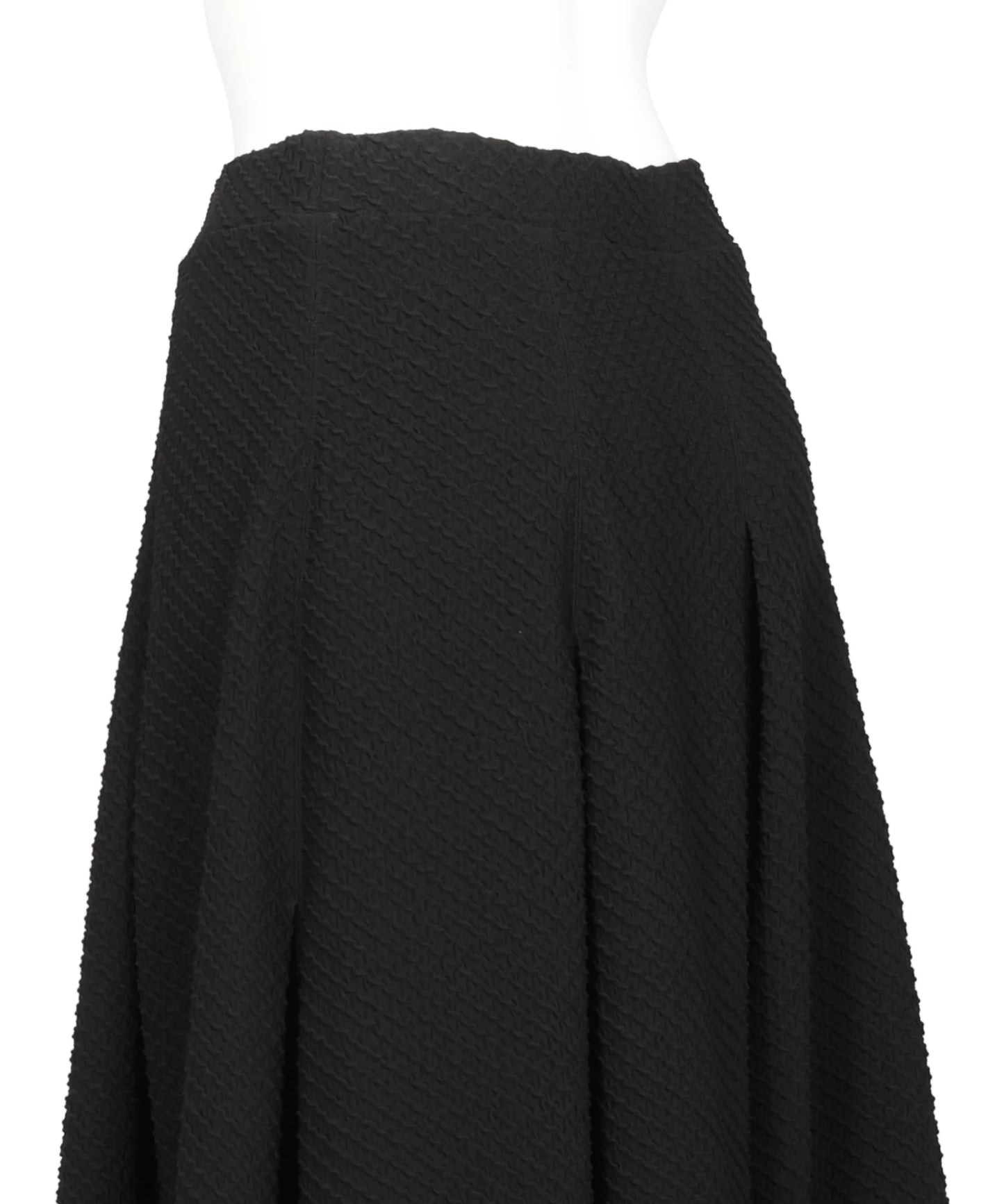 SHIRRING JERSEY JACQUARD FLARE SKIRT
