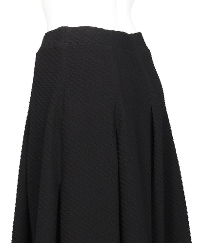 SHIRRING JERSEY JACQUARD FLARE SKIRT