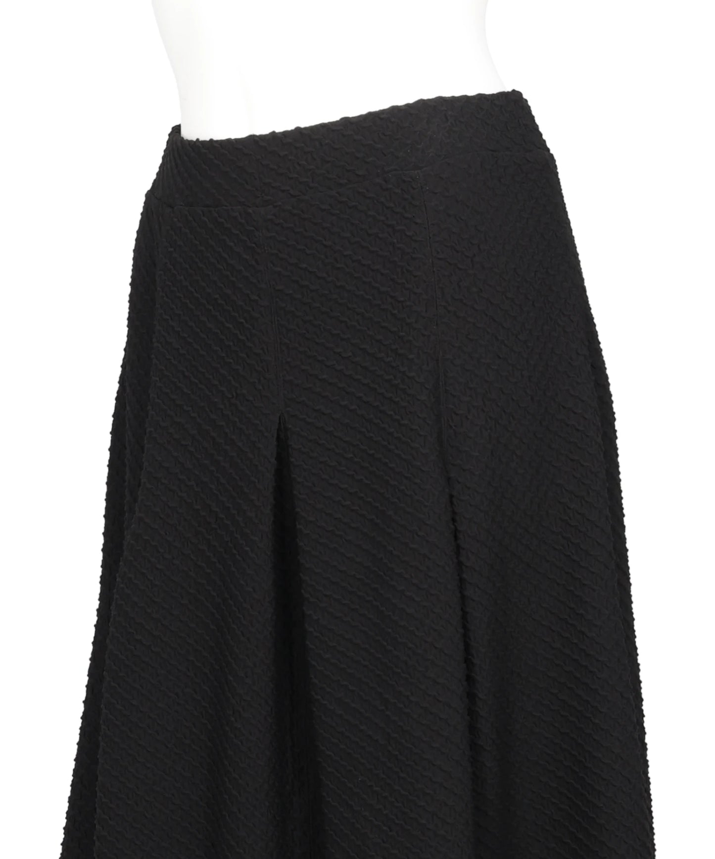 SHIRRING JERSEY JACQUARD FLARE SKIRT