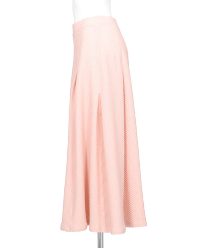 SHIRRING JERSEY JACQUARD FLARE SKIRT