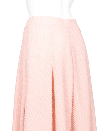 SHIRRING JERSEY JACQUARD FLARE SKIRT