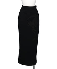 Mame Kurogouchi(マメクロゴウチ) 2026SS FLORAL EMBROIDERY SWEAT SKIRT MM26SS-JS086