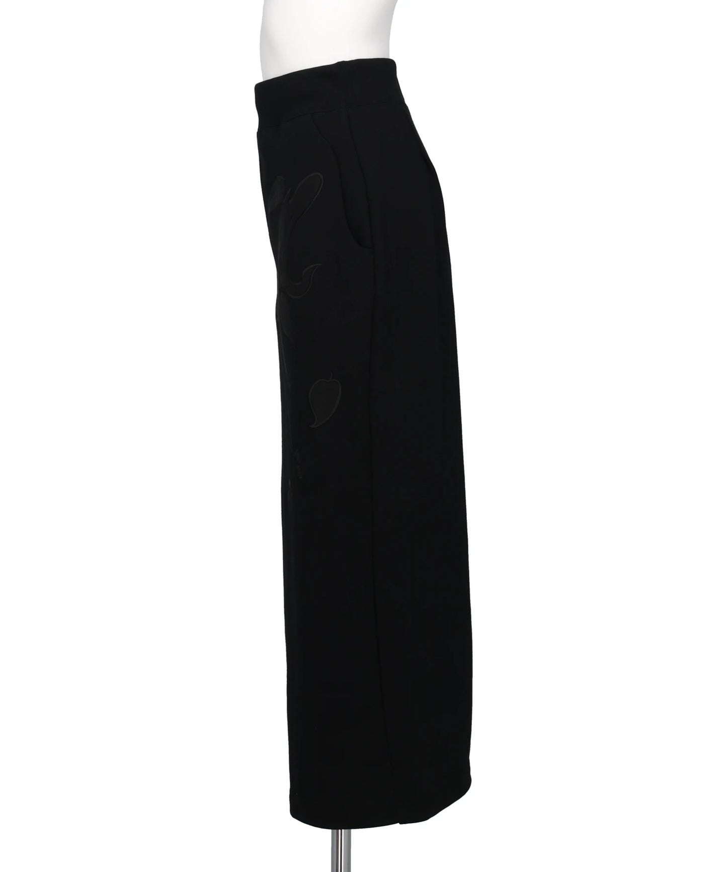 FLORAL EMBROIDERY SWEAT SKIRT