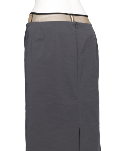STRETCH BEADED DETAIL SKIRT