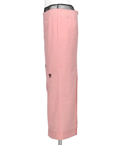 Mame Stretch Beaded Detail Skirt マメクロゴウチ Mame Kurogouchi(マメクロゴウチ) 2026SS STRETCH BEADED DETAIL SKIRT