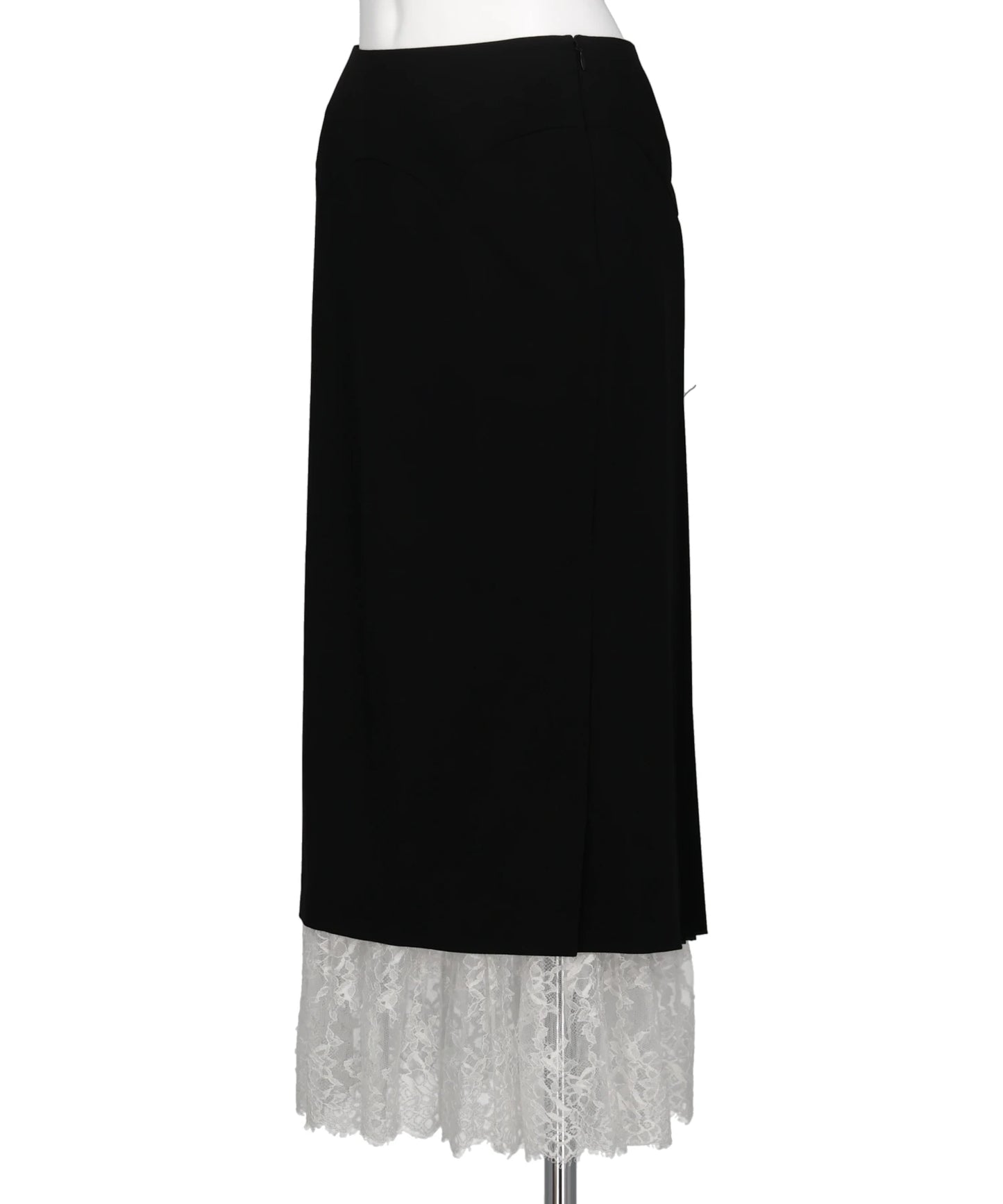 PLEATED PANELED SKIRT