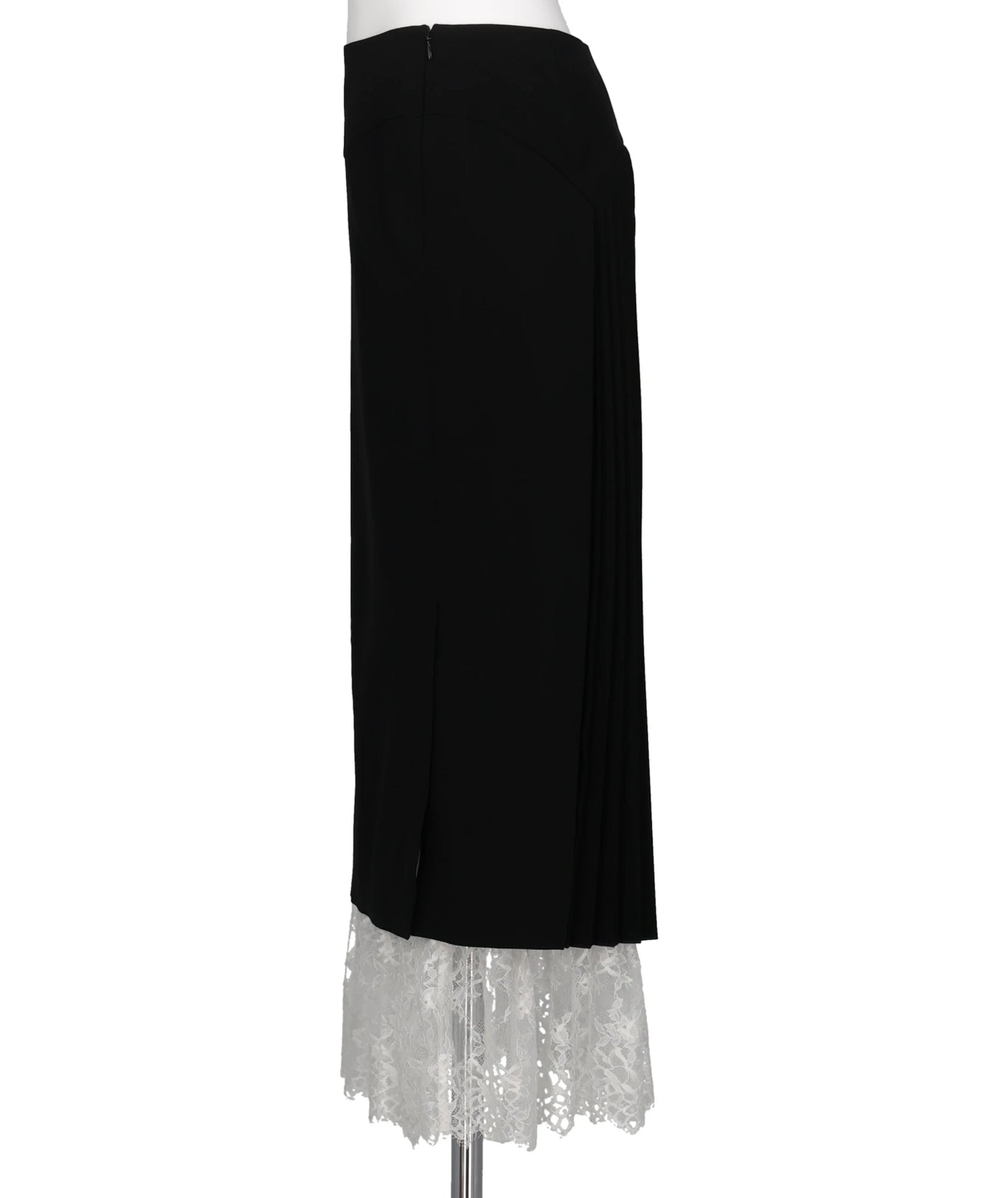 PLEATED PANELED SKIRT