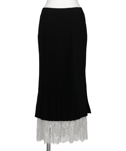 PLEATED PANELED SKIRT