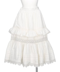TIERED LACE FRILL SKIRT