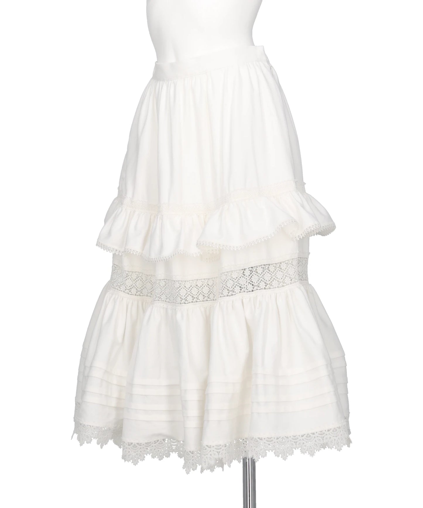 TIERED LACE FRILL SKIRT