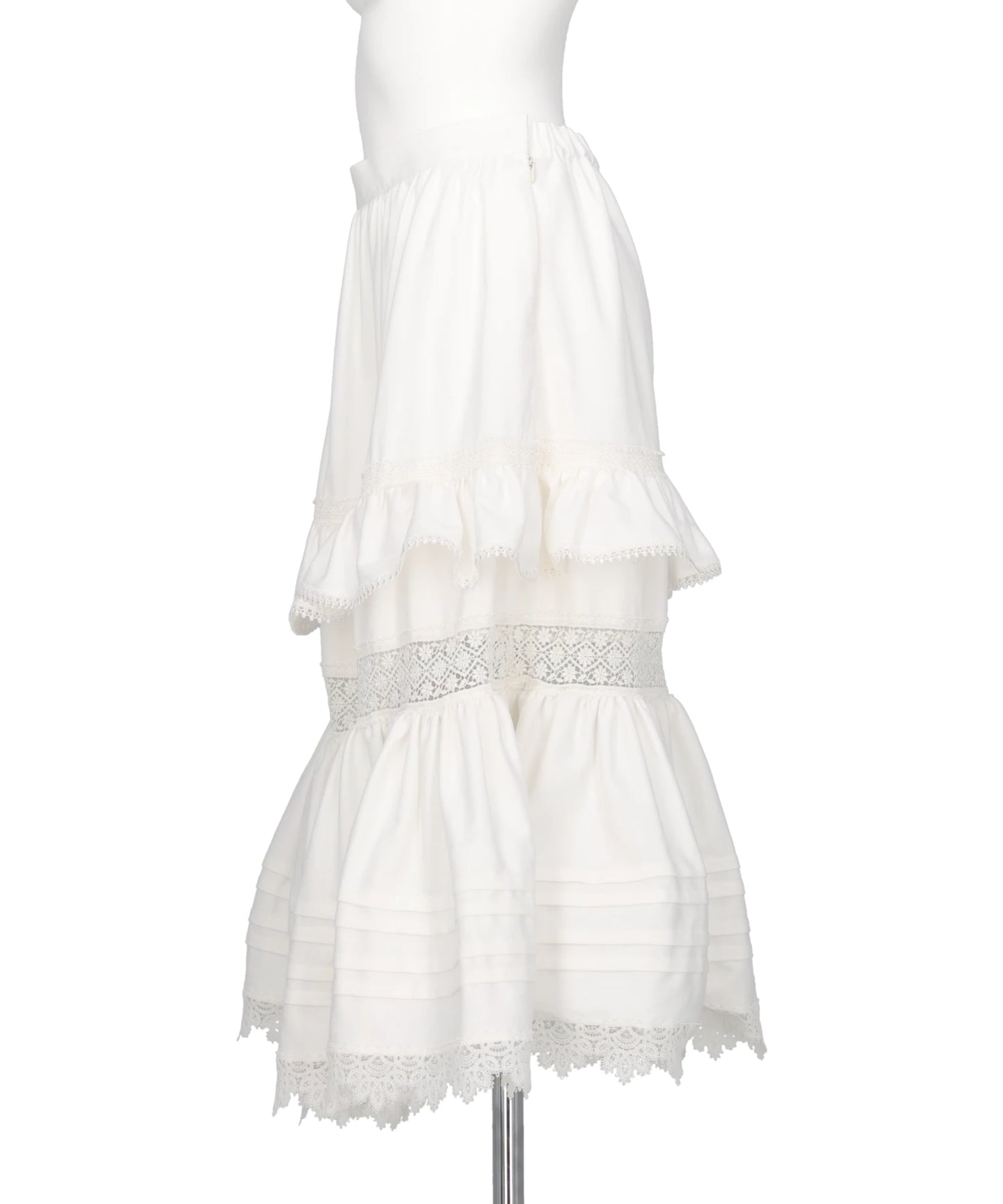 TIERED LACE FRILL SKIRT